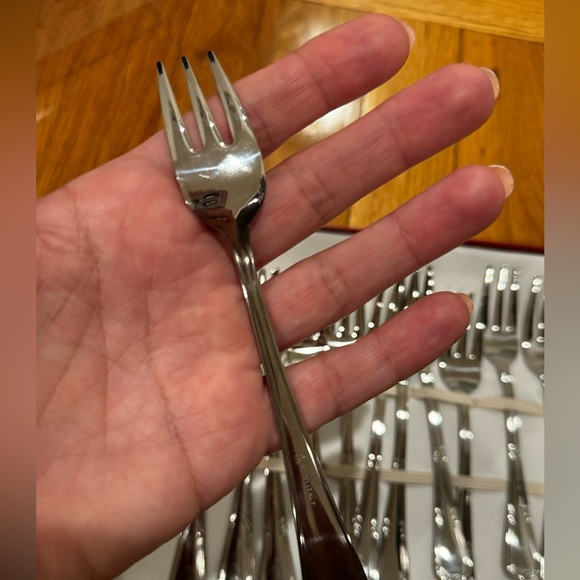 Gold Plated Oyster Forks - Italian Imported with Certificate of Authenticity - Picture 6 of 11